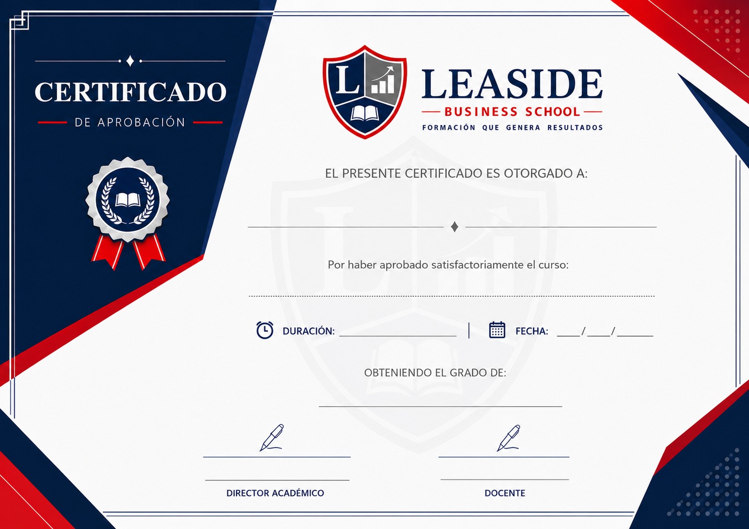 Modelo de Certificado Leaside